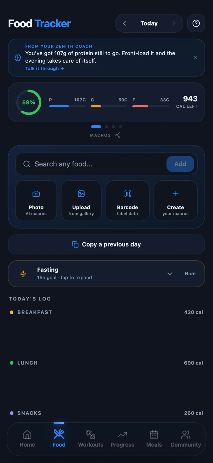 Log it from a photo.