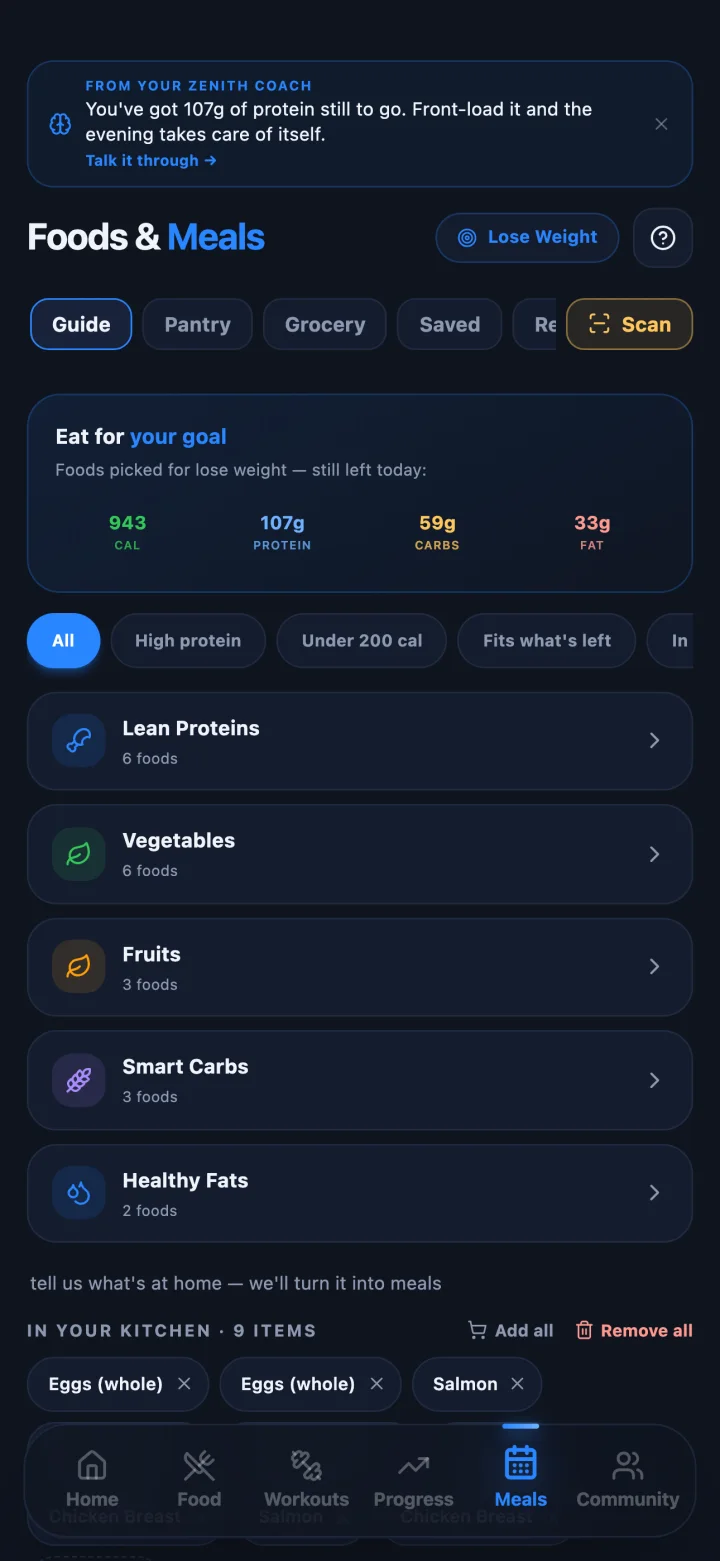 A week of meals in one tap.